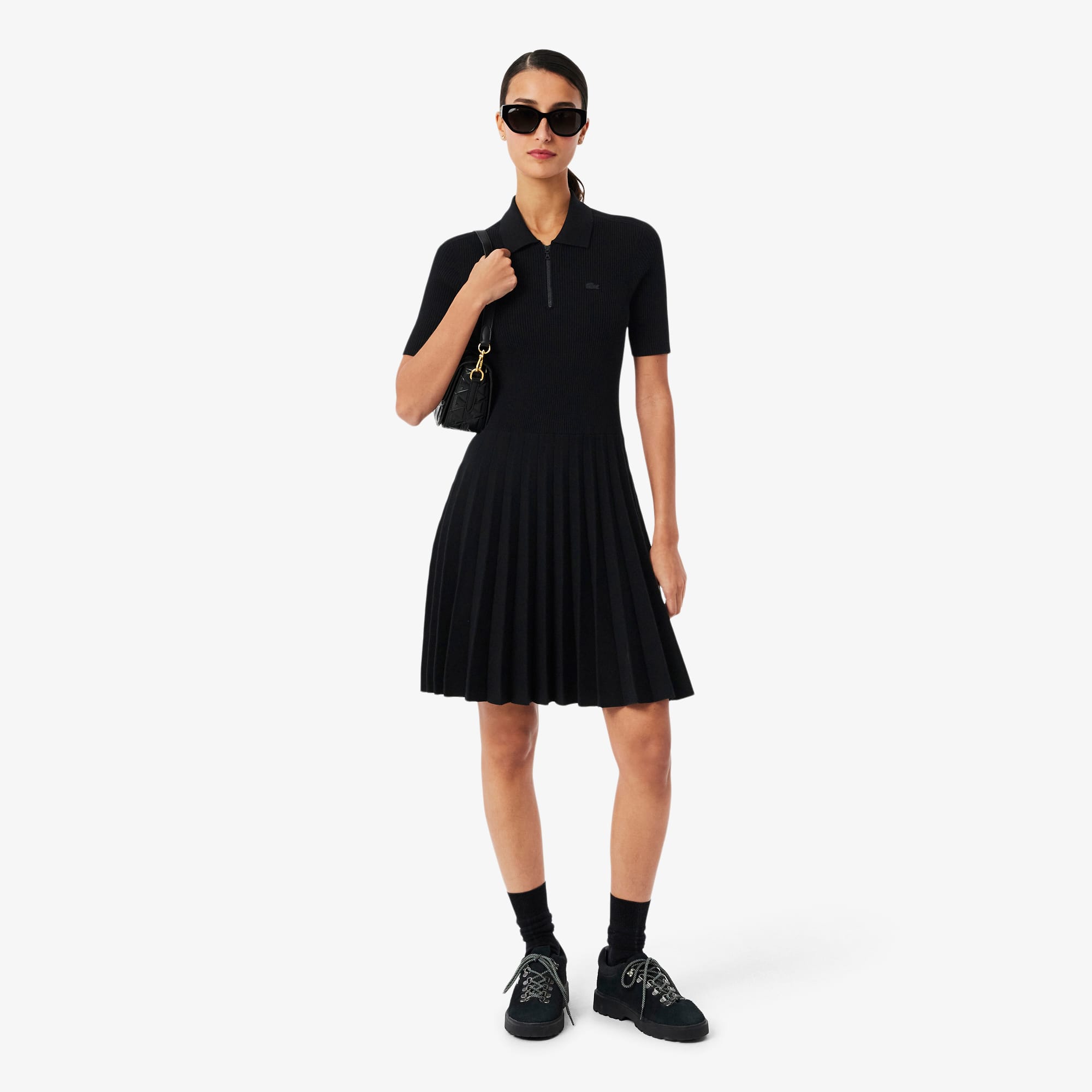 Women's Pleated Polo Collar Dress - Dresses - New In 2026 | Lacoste