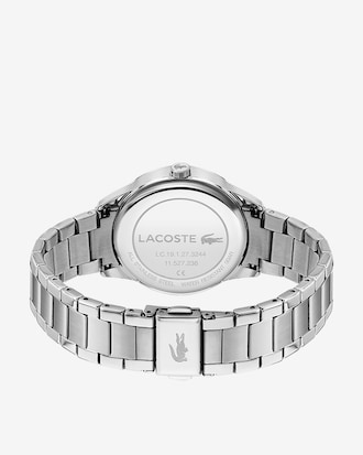 Ladycroc 3 Hands Watch - Silver With Stainless Steel Bracelet