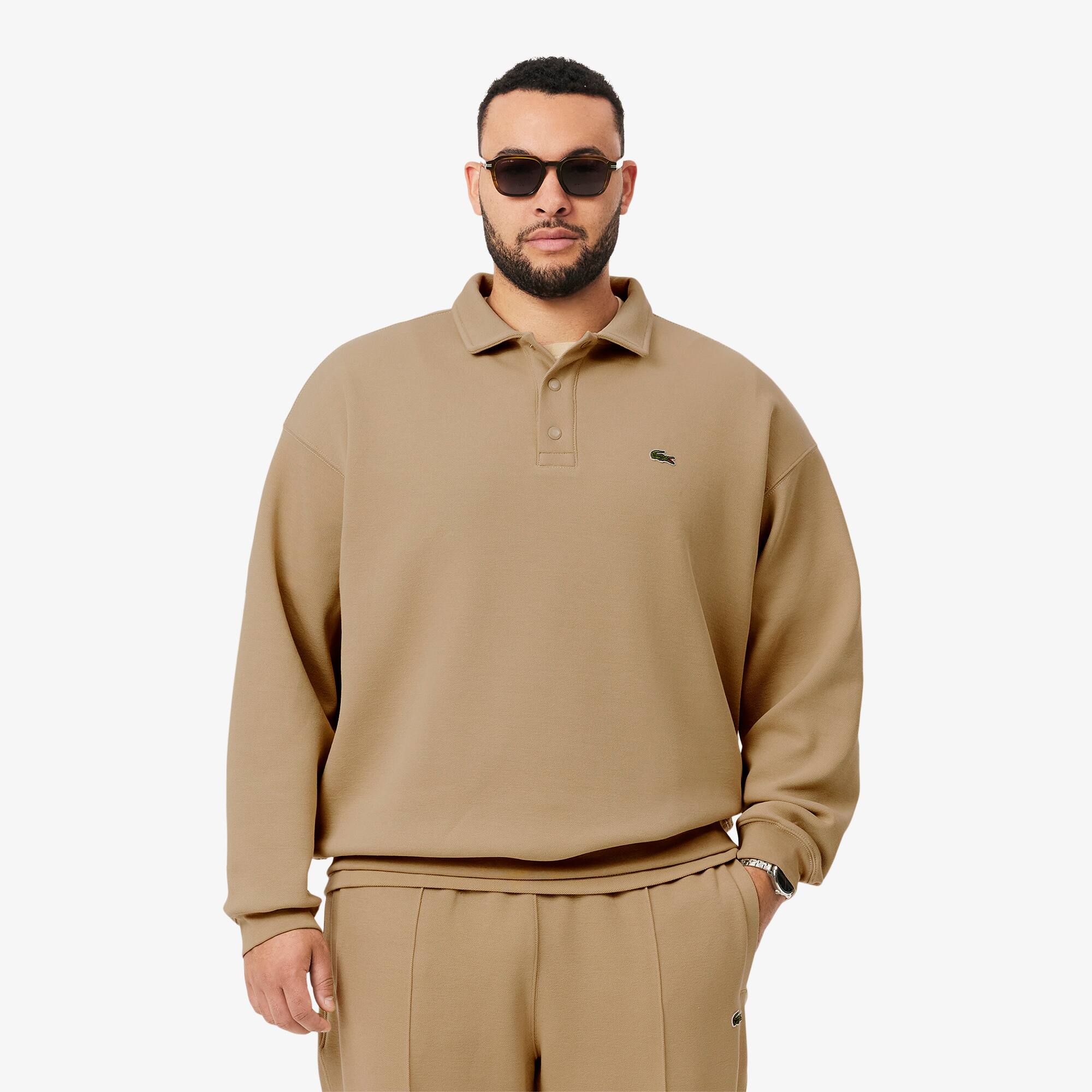 Men's Loose Fit Piqué Sweatshirt - Sweaters & Sweatshirts - New In Men's Loose Fit Piqué Sweatshirt - Sweaters & Sweatshirts - New In