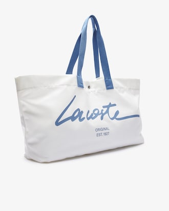 Large Print Canvas Tote