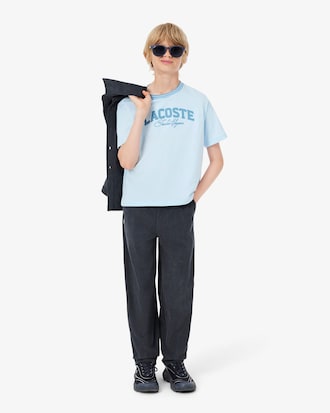 Playera de Algod&oacute;n con Detalles de La Marca Lacoste