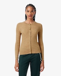 Women's Rib Knit Merino Wool Cardigan