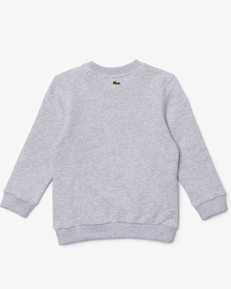 Kids' Lacoste Crocodile Print Crew neck Sweatshirt