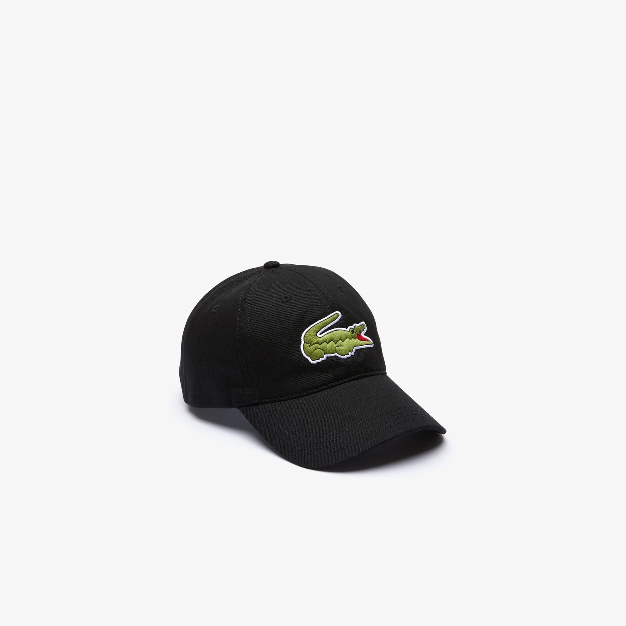 Unisex Contrast Strap And Oversized Crocodile Cotton Cap - Caps