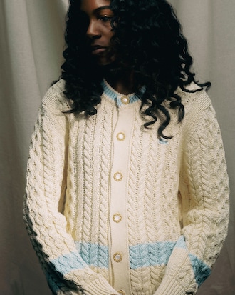 Lacoste x le FLEUR Striped Cardigan