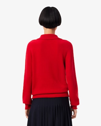 Su&eacute;ter de cuello alto de lana cardada