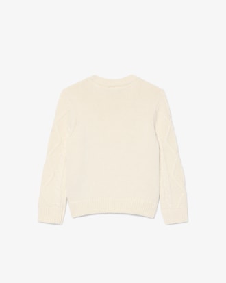 Cotton and Wool Crew Neck Sweater