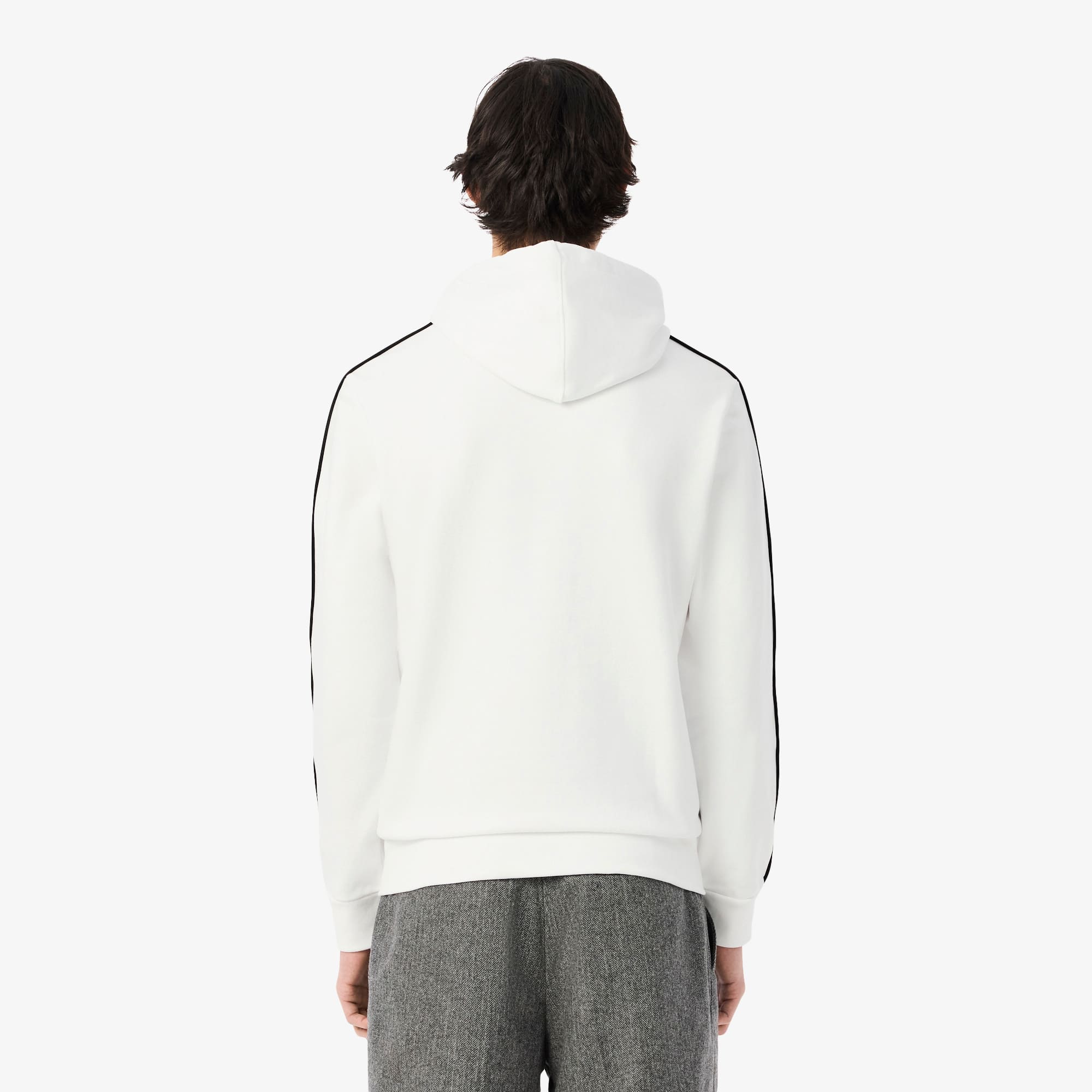 パーカー・フーディ LACOSTE Men Sweater SH9623 001 BIANCO WHITE LACOSTE ラコステ パーカー メンズ HOODED CTN FLEECE SH9623