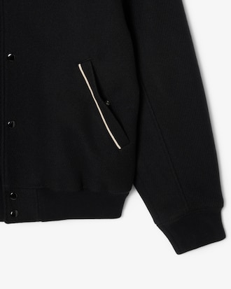 Men's Badge Accent Wool Varsity Jacket