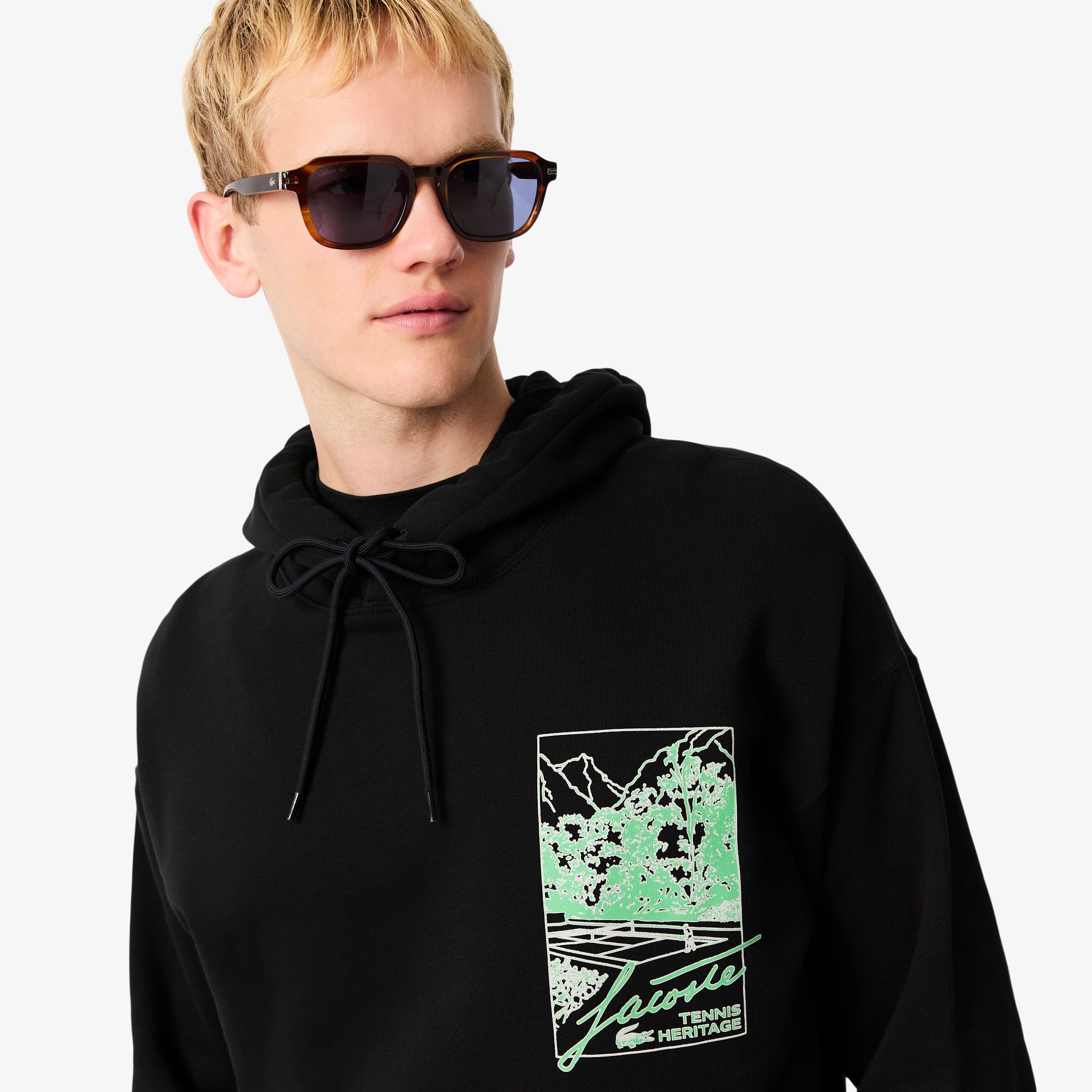 Men's Printed Fleece Hoodie - Sweaters & Sweatshirts - New In 2026