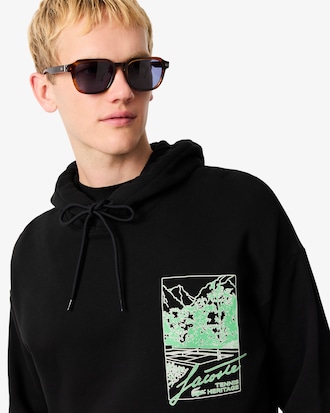 Sudadera Con Gorro De Polar Estampada