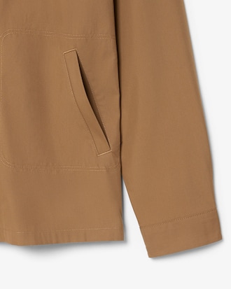 Cotton Blend Twill Overshirt