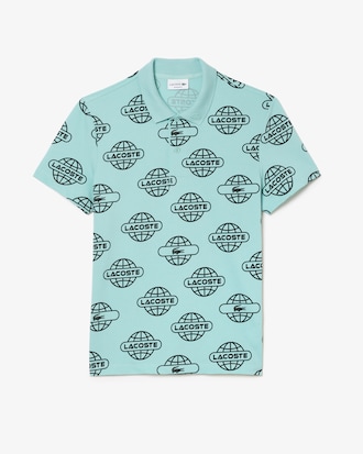 Men's Globe Print Lacoste Movement Polo