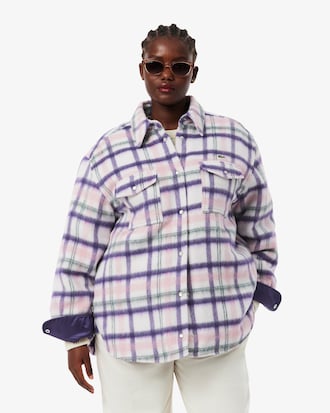 Women's Oversized Quilted Wool Overshirt