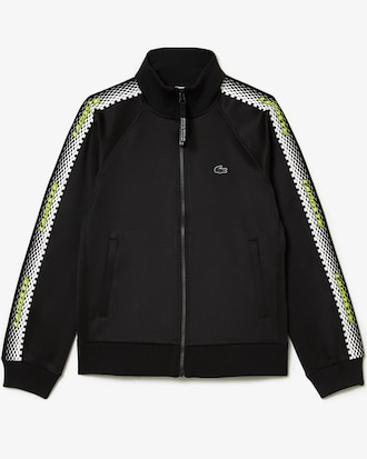 Women&rsquo;s Loose Fit Logo Stripe Zip-Up Sweatshirt