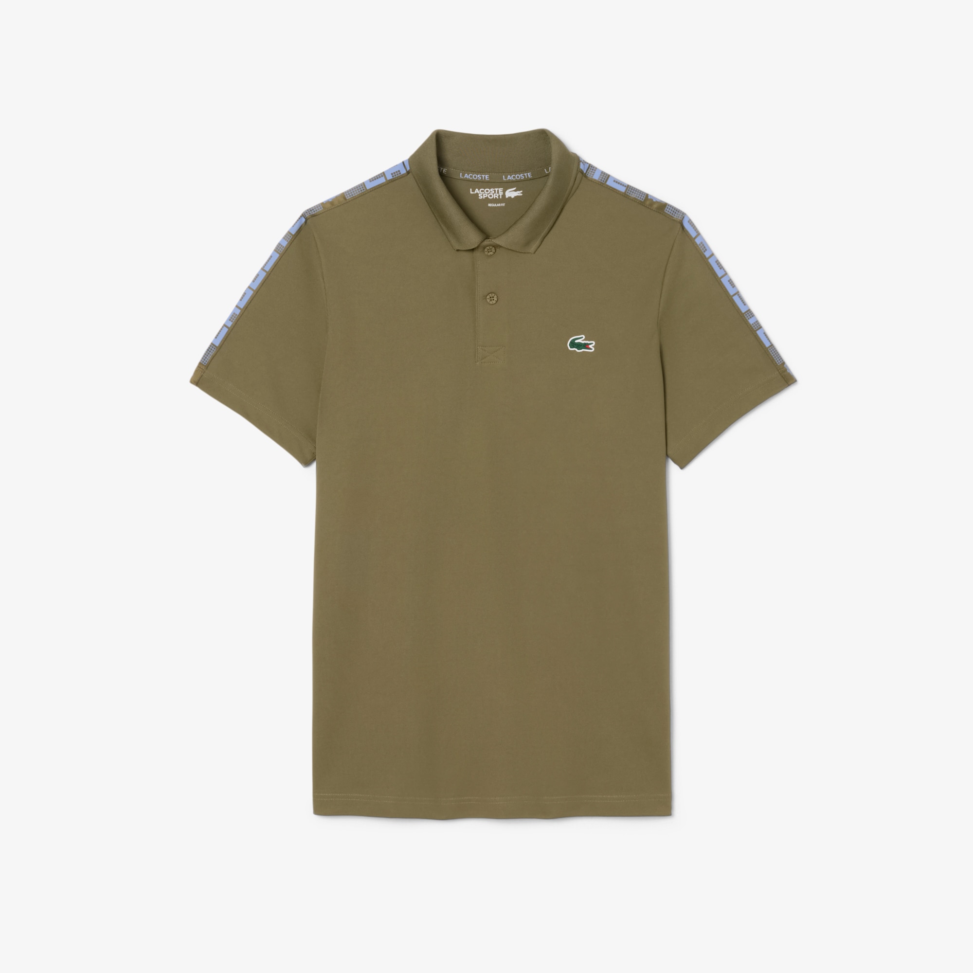 Men's Ultra Dry Branded Stripe Tennis Polo
