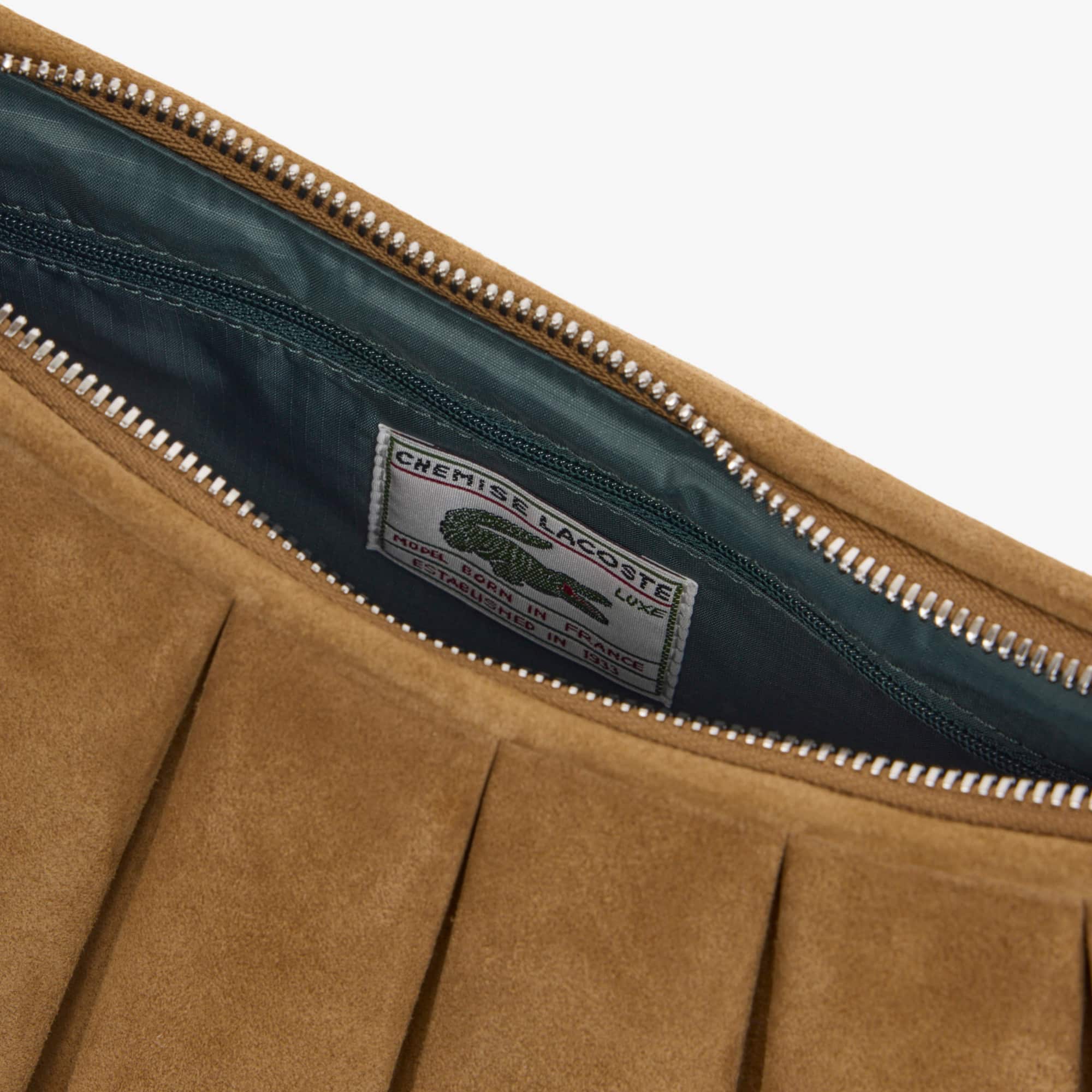 Medium Lenglen Suede Leather Purse