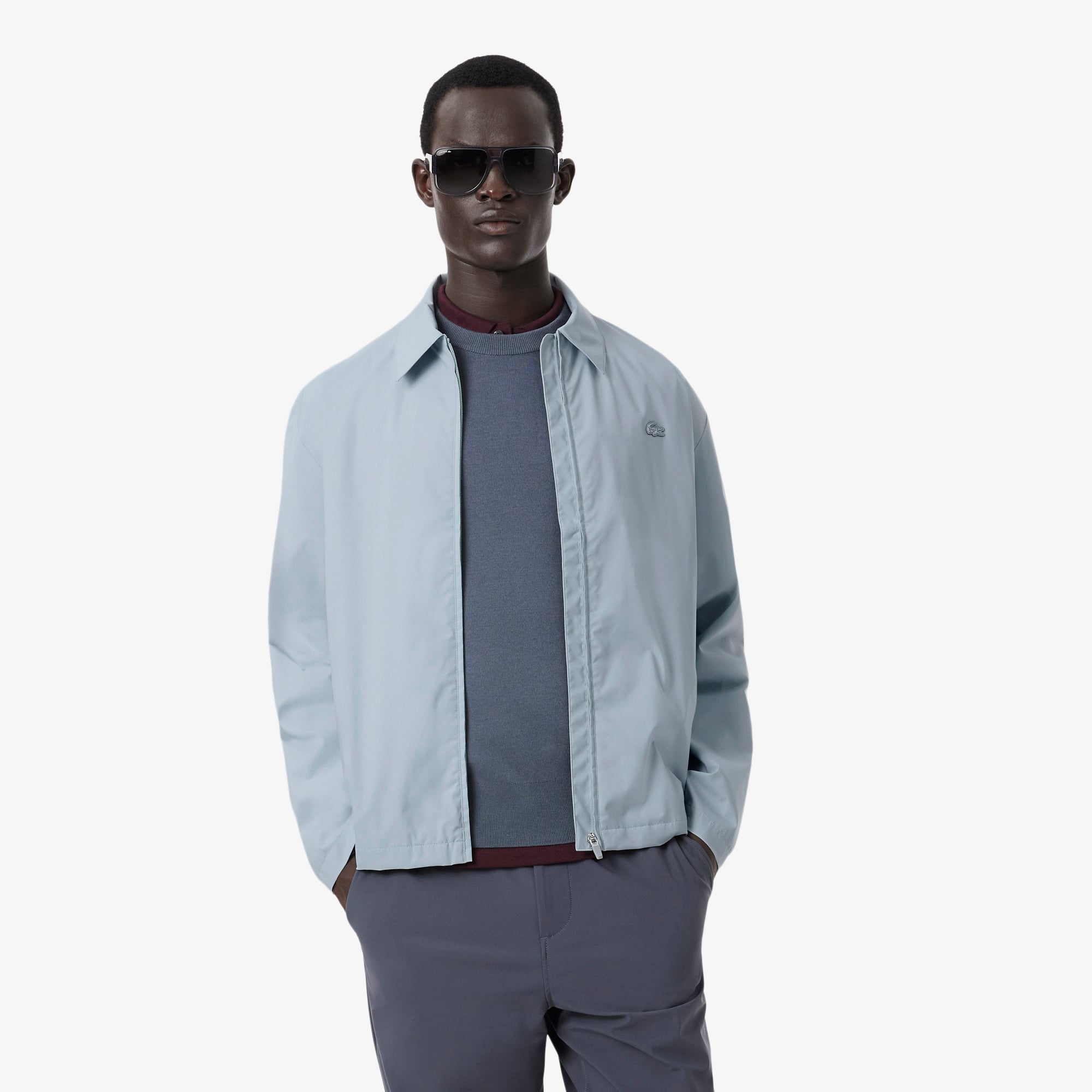 Lacoste Rompevientos Urbano Hidrófugo Gris