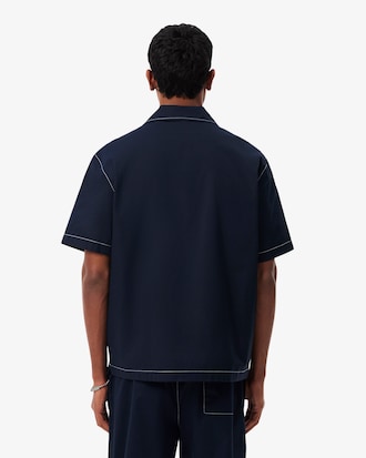 Relaxed Fit Short Sleeved Cotton Shirt
