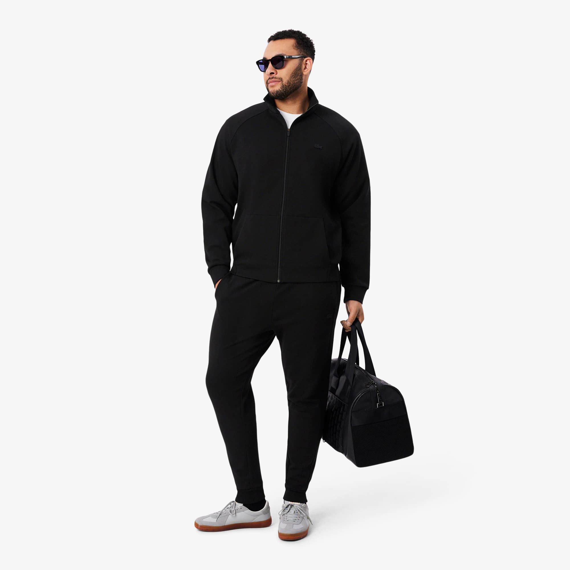 masato　LACOSTE ジャージ　黒 Organic Cotton Kangaroo Pocket Hoodie | Lacoste US | Men's Collection トップス