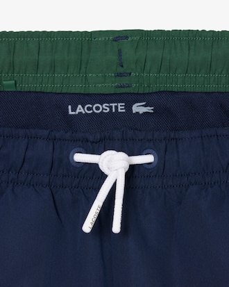 Monochromatic Lined Swim Trunks