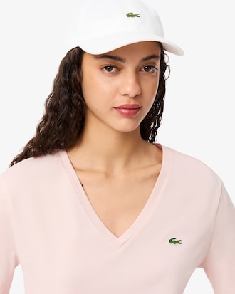 Women's Relaxed Fit Soft Cotton V-Neck T-Shirt