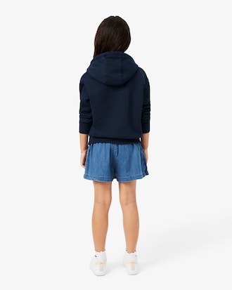 Pleated Denim Skort