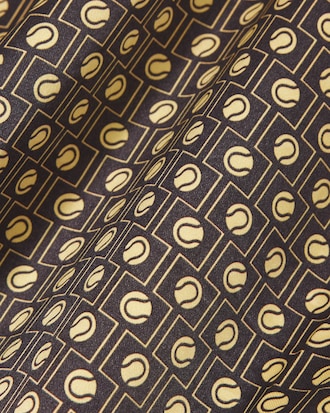 Oversized Printed Satin Shirt