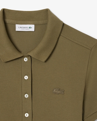 Women's Slim Fit Stretch Mini Piqu&eacute; Polo Dress