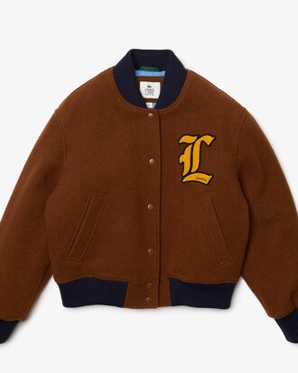 Women&rsquo;s LIVE Badge Wool Blend Teddy Jacket