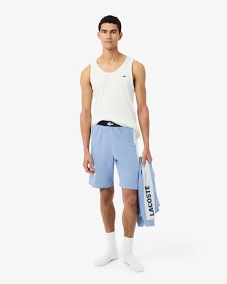 Straight Cut Fleece Loungewear Shorts