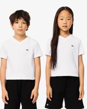 Kids' V-Neck Cotton T-Shirt