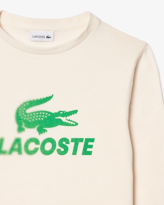 Kids' Crocodile Print Cotton T-Shirt