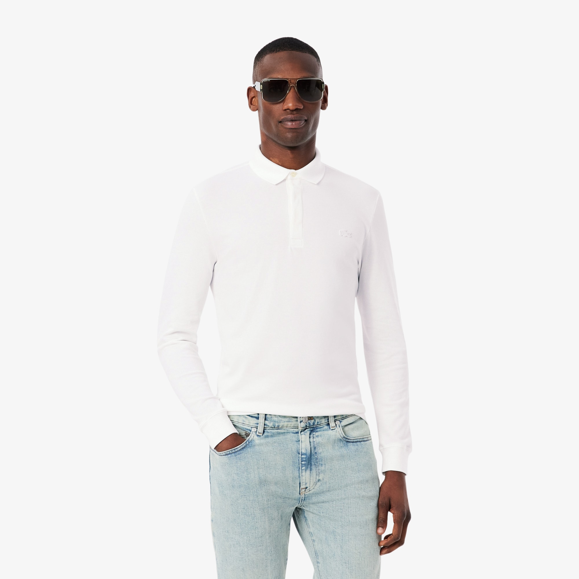 Lacoste Mens Regular Fit Paris Stretch Piqu&Atilde; Polo