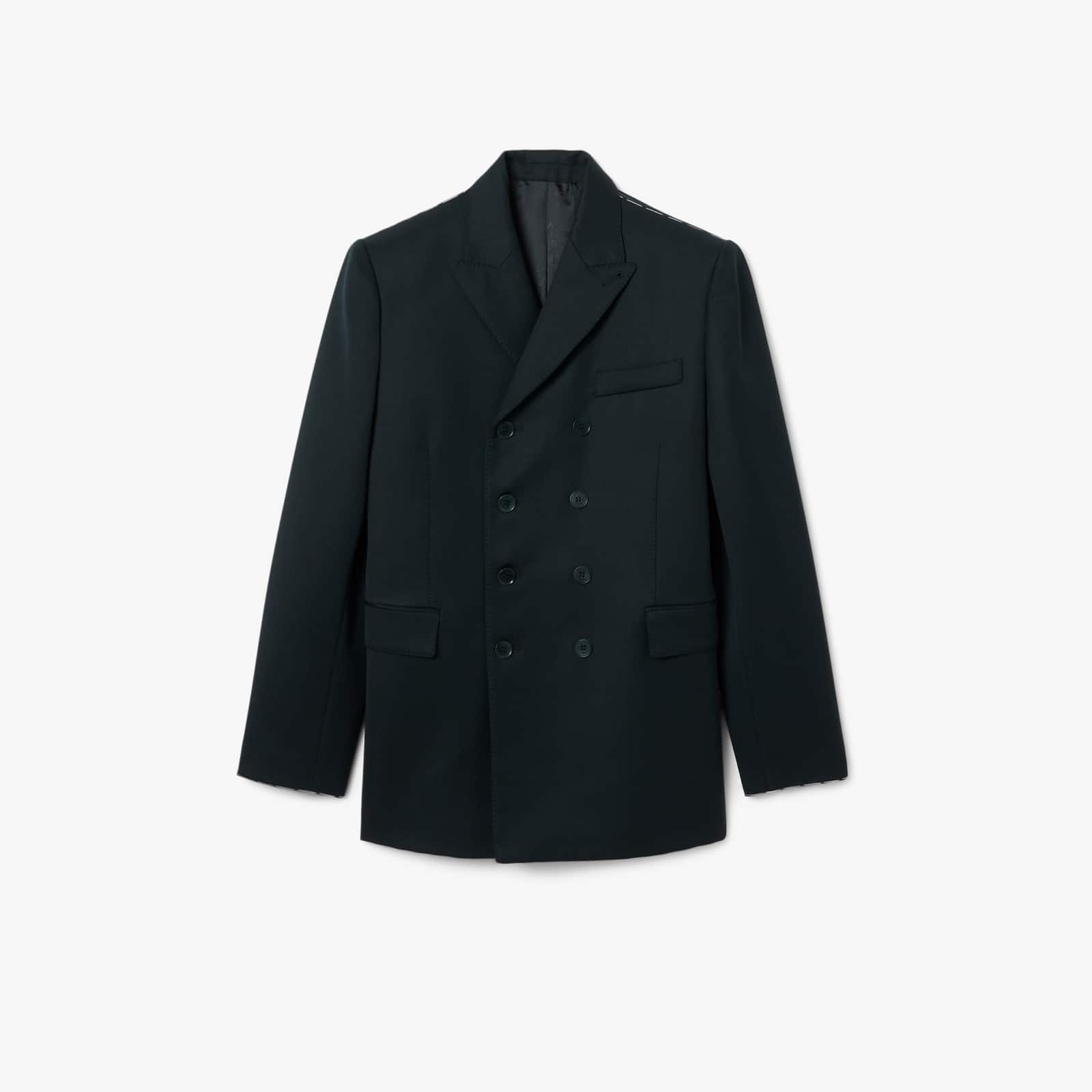 Runway Double Breasted Lightweight Wool Blazer
