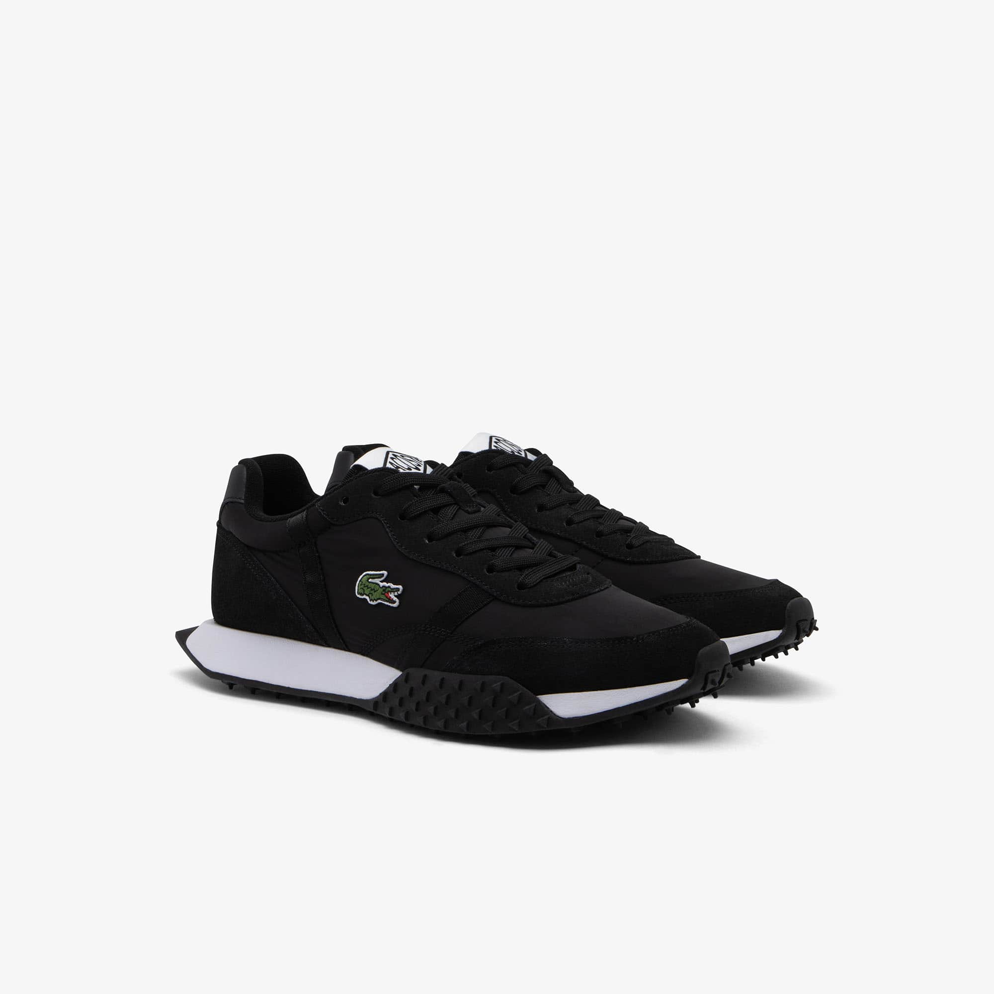 スニーカー LACOSTE Men Sneakers E01505 02H Black Men's Misano Strap Leather and Synthetic Sneakers - Sneakers