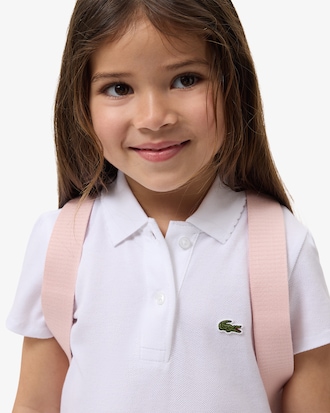 Girls' Scalloped Collar Piqu&eacute; Polo