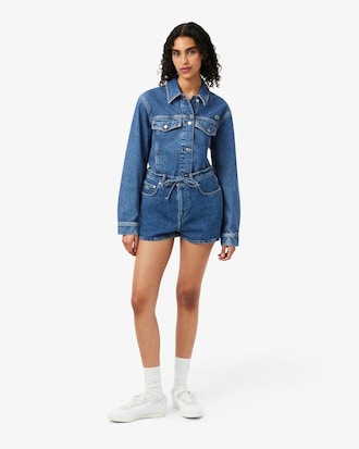 Cotton Denim Shorts