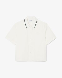 Petit Piqu&eacute; Effect Oversized Shirt