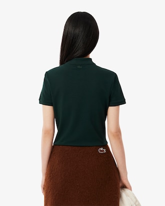 Women's Slim Fit L.12.D Stretch Mini Piqué Polo