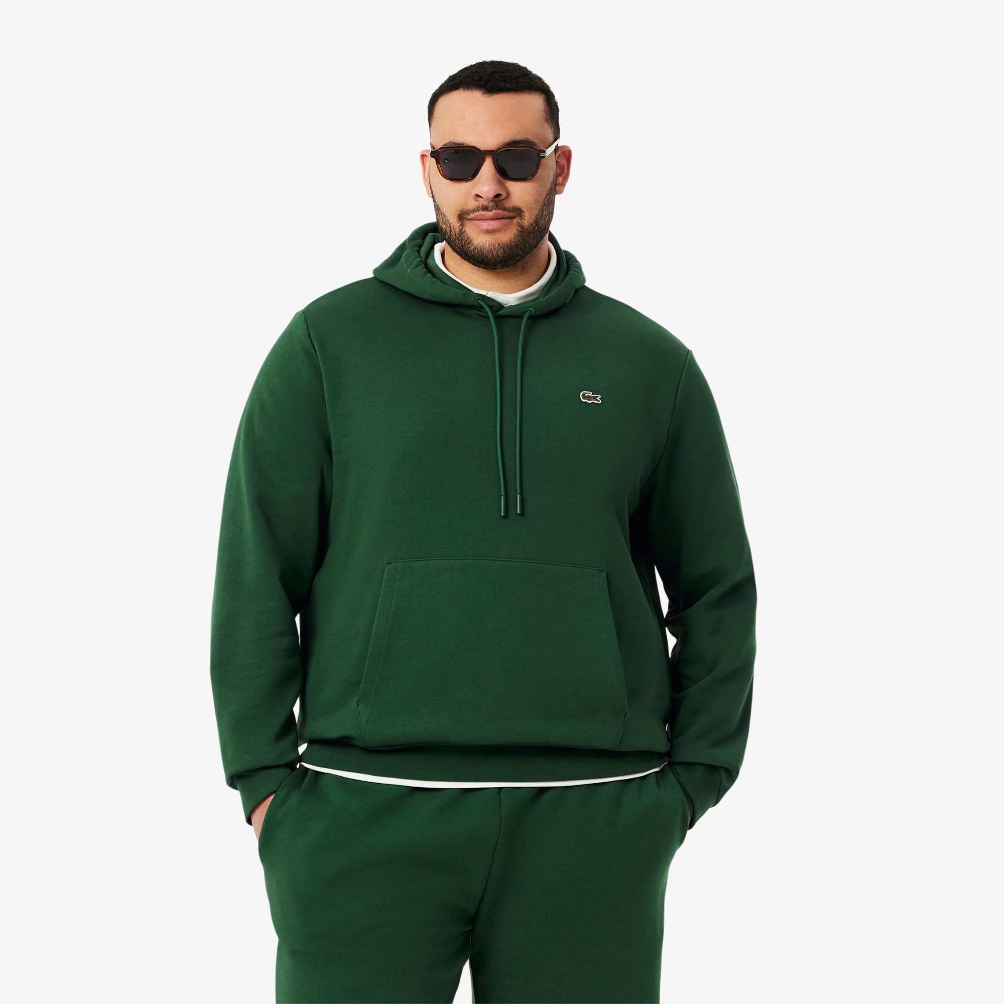 Lacoste｜HOOD/ZIP-UP (Organic Cotton Hooded Sweatshirt ( Zip-up hoodie in organic cotton blend Lacoste | La Redoute