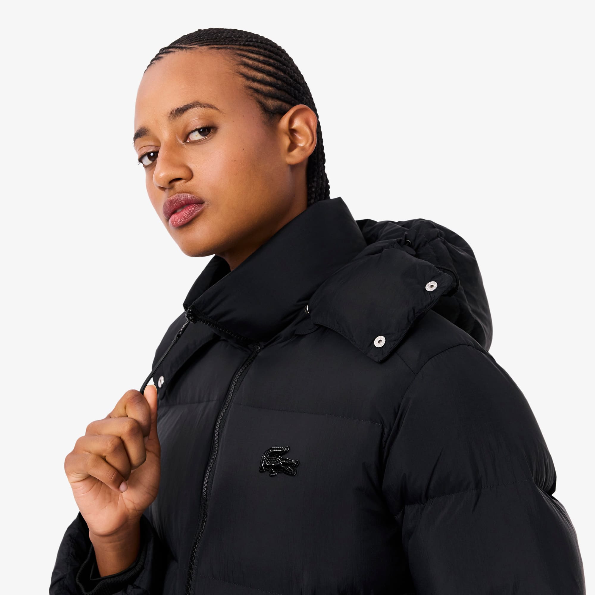 Women's Relaxed Fit Hooded Down Jacket - Jackets & Coats - New In
