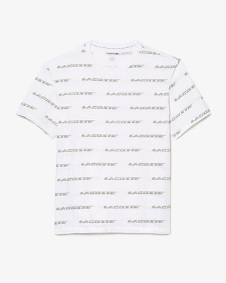 Men&rsquo;s Lacoste Cotton Jersey Logo Print Lounge T-shirt