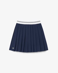 Girls' Oxford Cotton Pleated Skirt