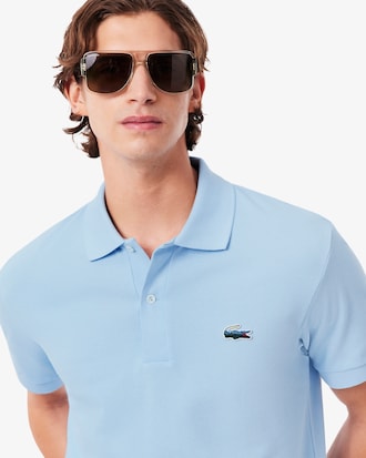 Men's Classic Fit Landscape Crocodile Piqué Polo
