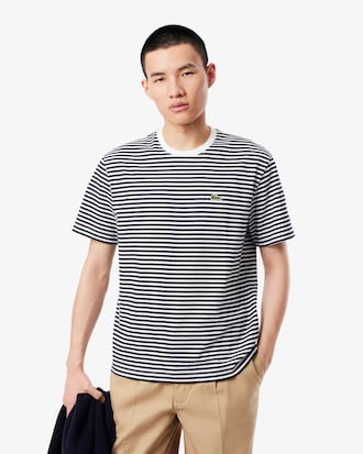 Men's Striped Heavy Cotton T-Shirt