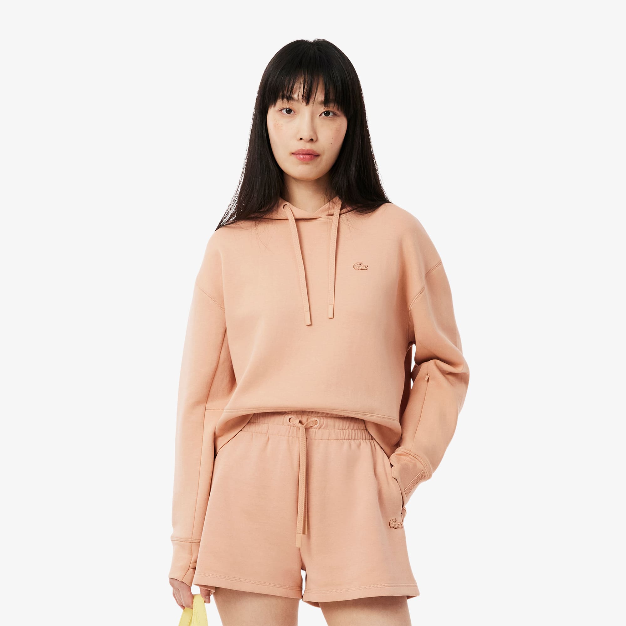Lacoste Women's Cotton Hoodie - 34 In Beige