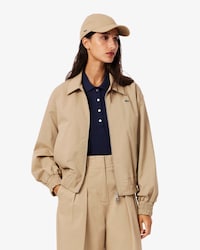 Gabardina Stretch con Doble Cuello