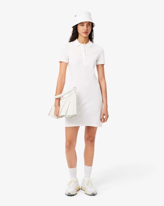 Women's Slim Fit Stretch Mini Piqué Polo Dress