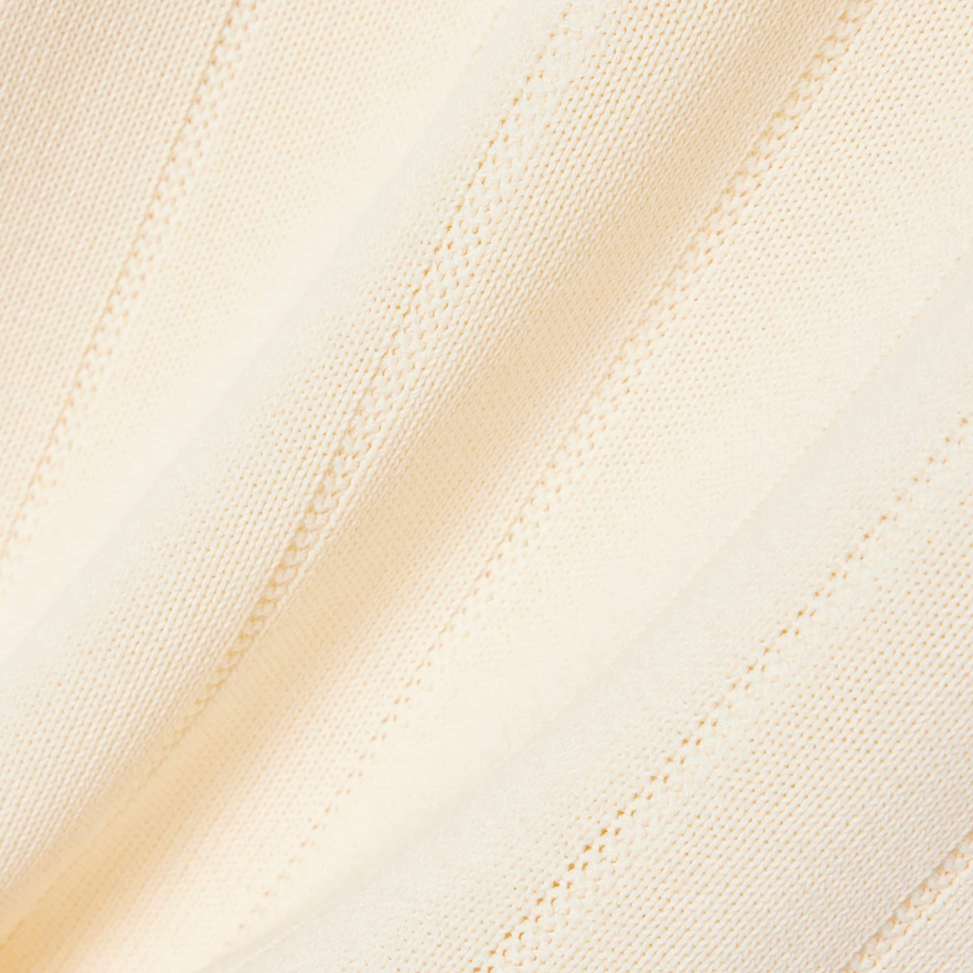 Rib Knit Cotton Blend Cardigan